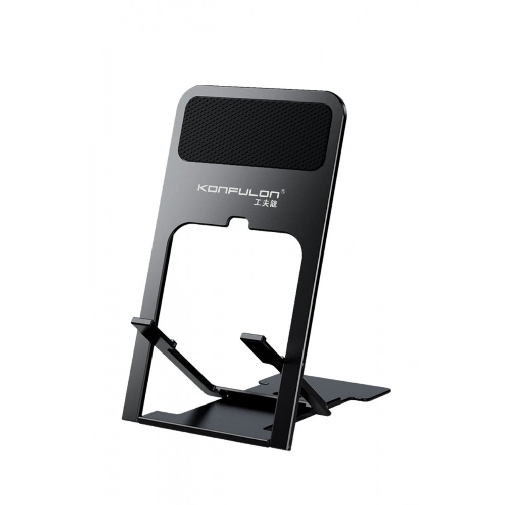 CM25 Ayarlanabilir Katlanabilir Masaüstü Telefon Tutucu - Siyah-(5796)