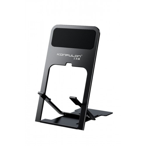 CM25 Ayarlanabilir Katlanabilir Masaüstü Telefon Tutucu - Siyah-(5796)