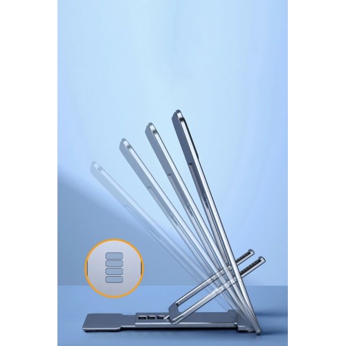 CM25 Ayarlanabilir Katlanabilir Masaüstü Telefon Tutucu - Siyah-(5796)