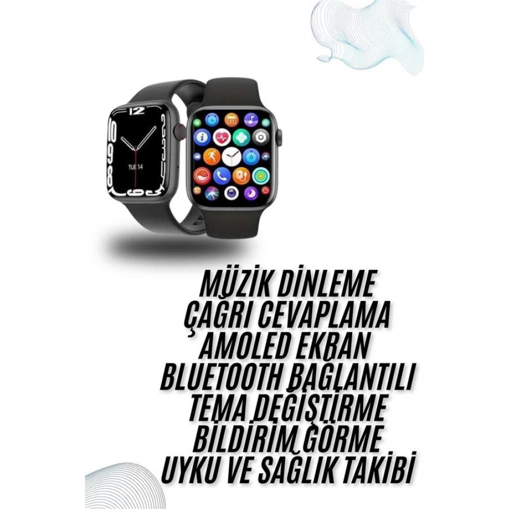 Plastik Kordonlu Kalp Atışı Uyku Takibi ve Çağrı Cevaplayabilen Akıllı Saat