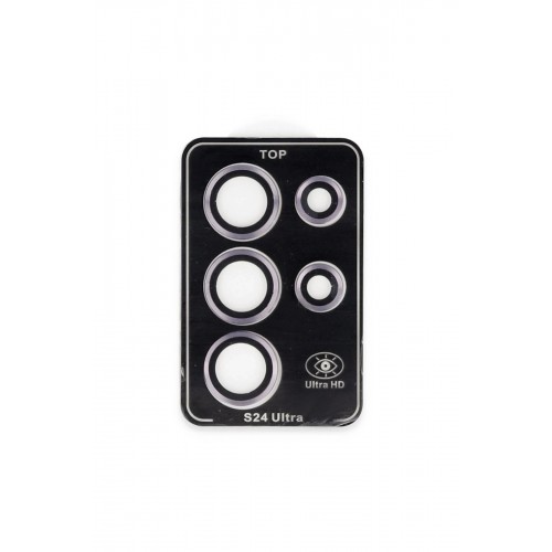 Samsung Galaxy S24 Ultra PVD Metal Kamera Lens - Pembe-(5796)