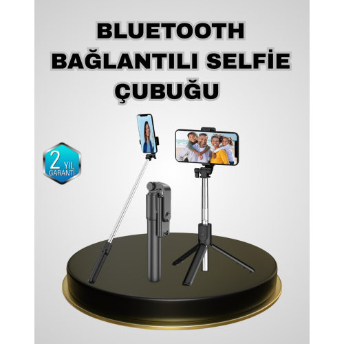 Bluetooth Selfie Çubuğu – Kablosuz Hafif ve Yüksek Çözünürlüklü Çekim İçin