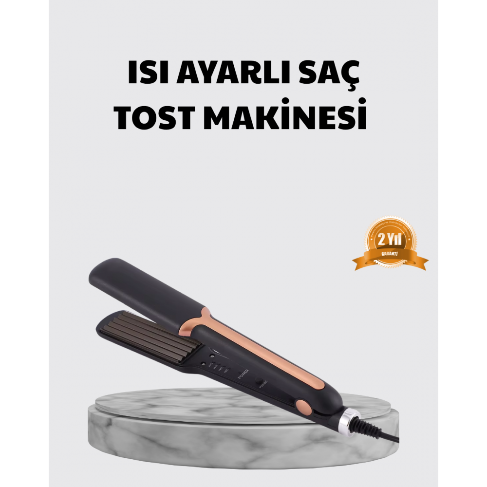 Tost Model Saç Şekillendirici Hızlı Isınan Isı Ayarlı
