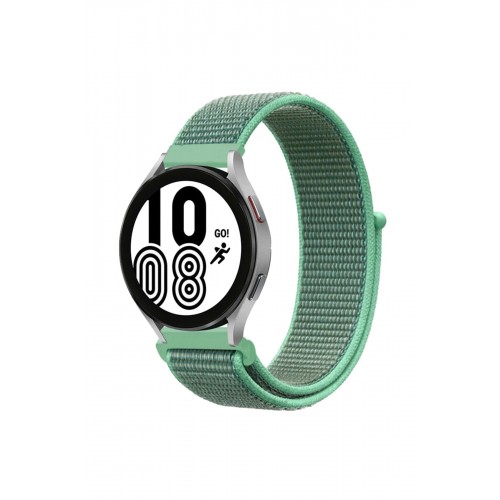 Samsung Galaxy Watch 4 Hasırlı Cırtcırtlı Kordon uaz-(5796)