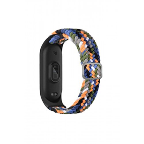 Xiaomi Mi Band 4 Star Kordon - Gri-Turuncu-(5796)