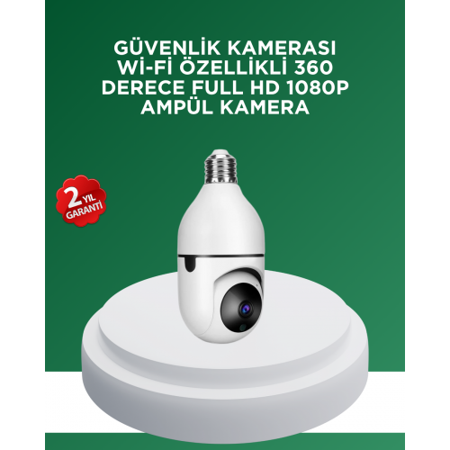1080P Gece Görüşlü Ampul Güvenlik Kamerası – Kablolu ve Kablosuz Seçenekli