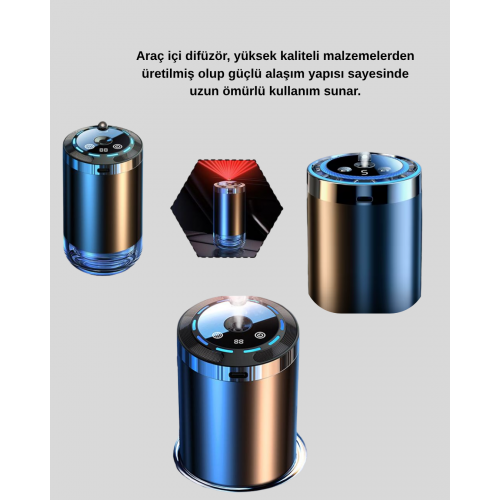 Yıldız Projeksiyonlu Araç İçi Hava Nemlendirici ve Difüzör Yıldız Projeksiyonlu Araç İçi Hava Nemlendirici ve Difüzör