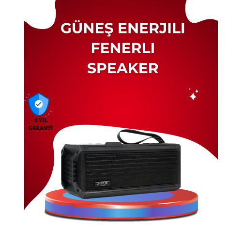 J-IPOX P520 Solar Enerjili Bluetooth Hoparlör FM Radyolu 8W Ses