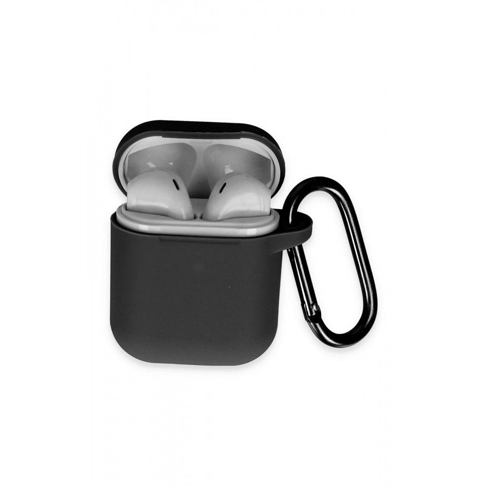 Airpods 2 (2.nesil) Hang Kılıf - Siyah-(5796)