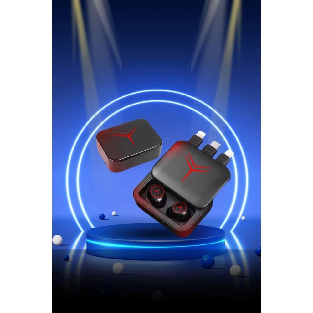 Powerbank Özellikli Bluetooth Kulaklık ve Nabız Ölçer Akıllı Saat Bileklik Hediyeli