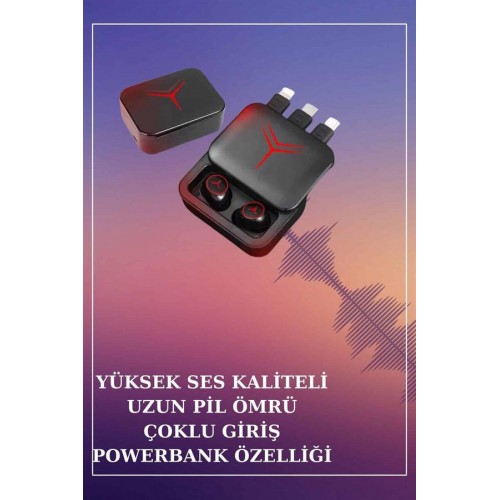 Powerbank Özellikli Bluetooth Kulaklık ve Nabız Ölçer Akıllı Saat Bileklik Hediyeli Powerbank Özellikli Bluetooth Kulaklık ve Nabız Ölçer Akıllı Saat Bileklik Hediyeli