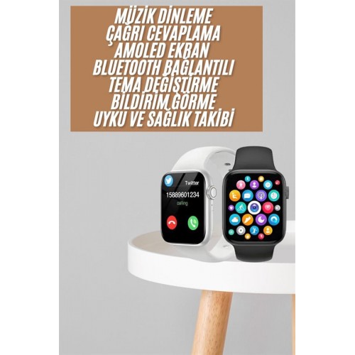 1.83 İnç Akıllı Saat Android ve İOS Uyumlu Çağrı Cevaplayabilen Adımsayar GPS Takibi