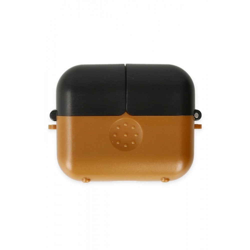 Airpods 3 (3.nesil) Basmalı Kılıf - Kahverengi-Siyah-(5796)