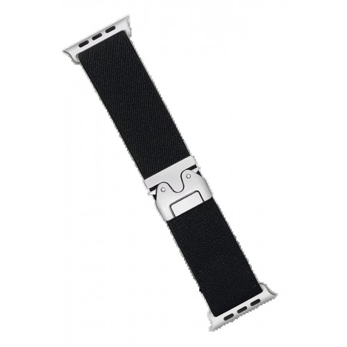 Apple Watch 42mm Forest Kumaş Kordon - Siyah-(5796)