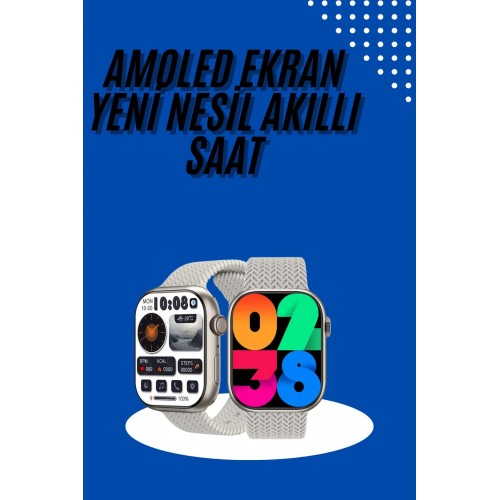 Akıllı Kol Saat Amoled Ekran Android ve İOS Uyumlu Arama Konuşma