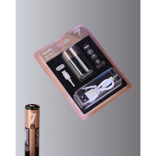 USB Type-C Şarjlı AAA Lityum Pil | 1.5V Sabit Voltaj 1000+ Şarj Döngüsü ile Uzun Ömür USB Type-C Şarjlı AAA Lityum Pil | 1.5V Sabit Voltaj 1000+ Şarj Döngüsü ile Uzun Ömür
