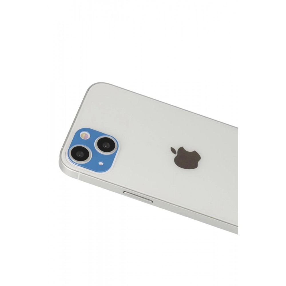 iPhone 13 Rainbow Kamera Lens Koruma Cam - Mavi-(5796)