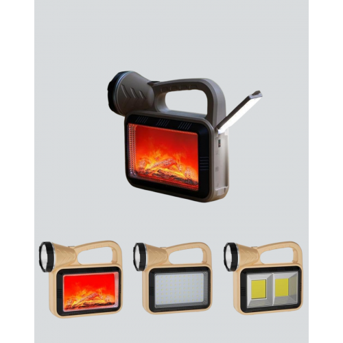 Güneş Enerjili Alev Efektli Lamba – COB Teknolojili Dış Mekan Aydınlatma