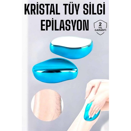 Epilasyon Aleti Bacaklar Kollar İçin Yıkanabilir Kristal Epilatör Tüy Silgi