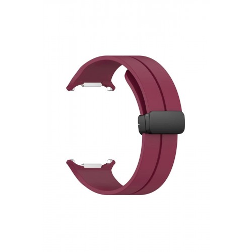 Watch 7 Ultra KR418 Tender Silikon Kordon - Bordo-(5796)