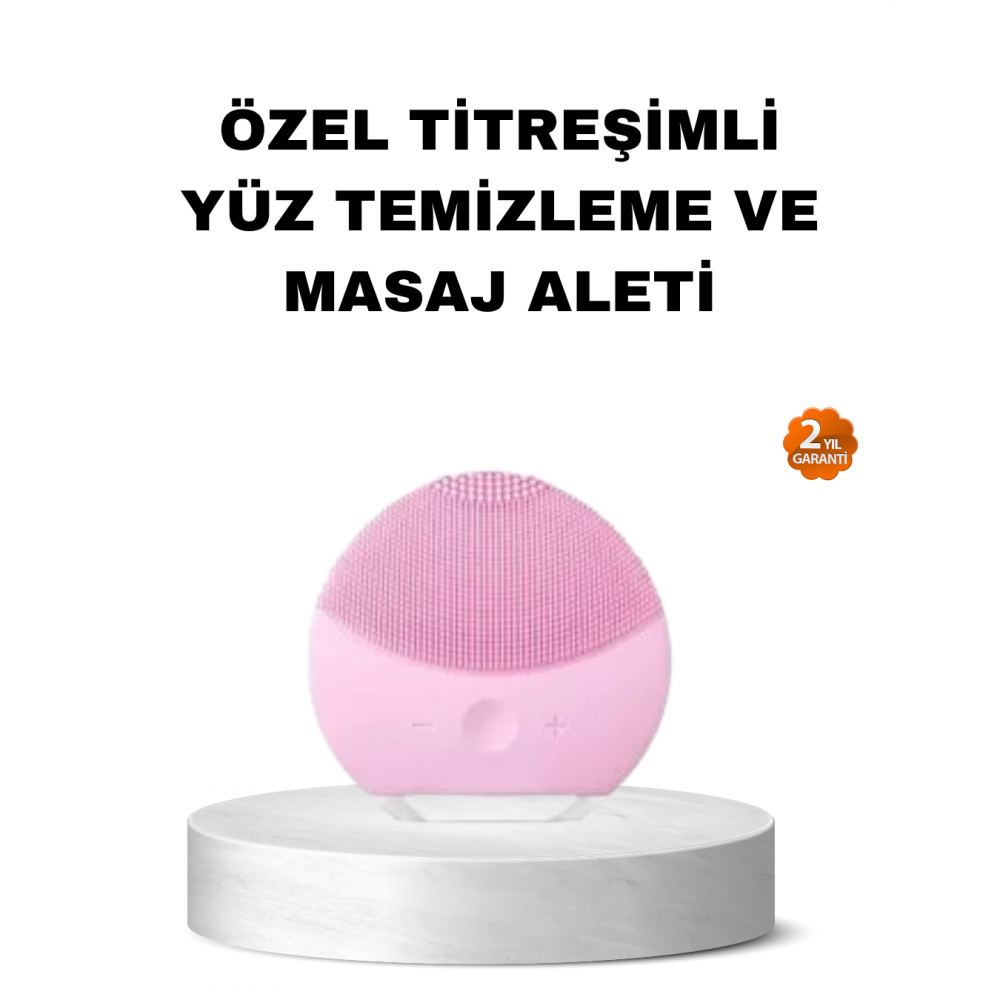 Silikon Yüz Temizleme ve Masaj Aleti – Su Geçirmez Taşınabilir ve Cilt Dostu