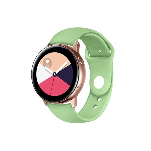 Watch 22mm Klasik Kordon - Açık Yeşil-(5796)