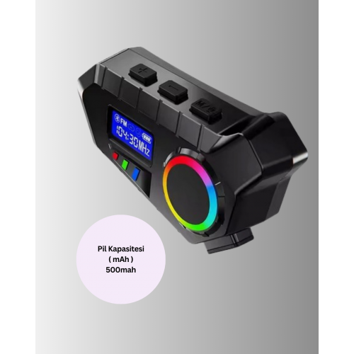 Bluetooth 5.4 İnterkom IP65 Toz ve Su Geçirmez LED Göstergeli Bluetooth 5.4 İnterkom IP65 Toz ve Su Geçirmez LED Göstergeli