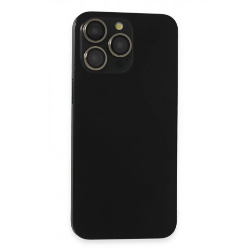 iPhone 15 Pro Max PVD Metal Kamera Lens - Gümüş-(5796)