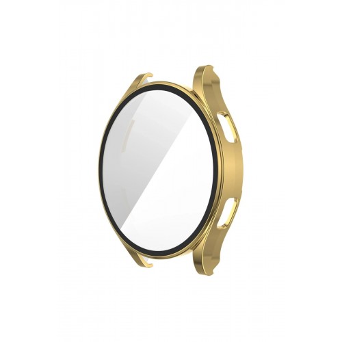 Watch 5 44mm Wall Camlı Kasa Ekran Koruyucu - Gold-(5796)