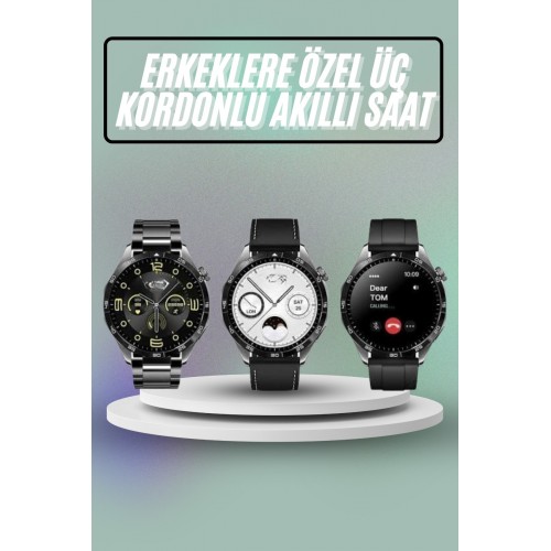 Akıllı Saat Ios Ve Android Tüm Telefonlara Uyumlu Çok Fonksiyonlu Amoled Ekran