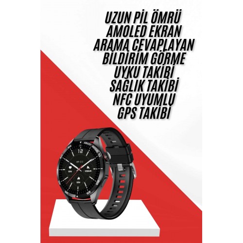Akıllı Saat Ios Ve Android Tüm Telefonlara Uyumlu Çok Fonksiyonlu Amoled Ekran