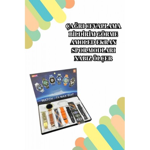 2025 Model Çok Kordonlu Akıllı Saat ve Bluetooth Kulaklık El Fenerli