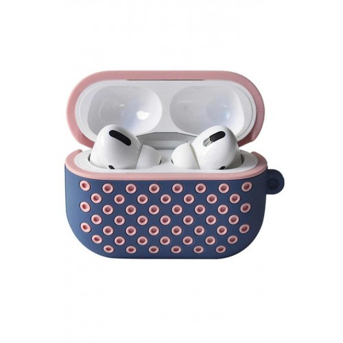 Airpods Pro 2 (2.nesil) Spor Delikli Kılıf - Mavi-Pembe-(5796)