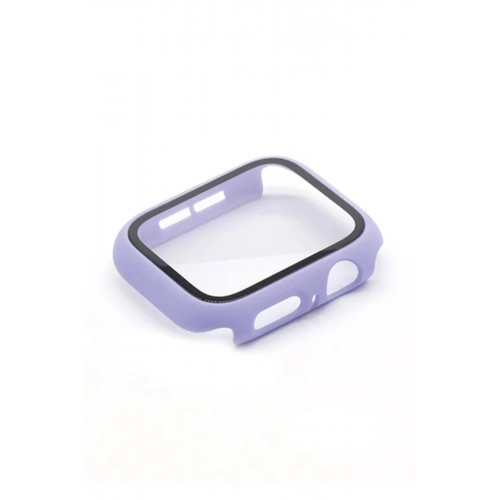 Apple Watch 38mm Camlı Kasa Ekran Koruyucu - Lila-(5796)