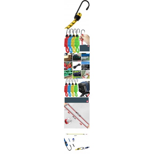 Turk Gergili Bagaj Lastiği 2 Kancalı 4 lü PAKET