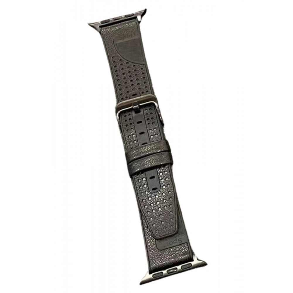 Watch 45mm Buff Deri Kordon - Siyah-(5796)
