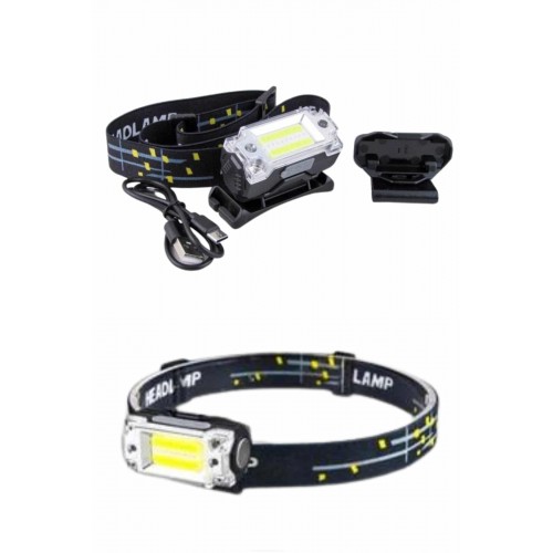 Yüksek Işıklı Şarjlı ve Sensörlü LED Kafa Lambası Kamp Lambası Yüksek Işıklı Şarjlı ve Sensörlü LED Kafa Lambası Kamp Lambası