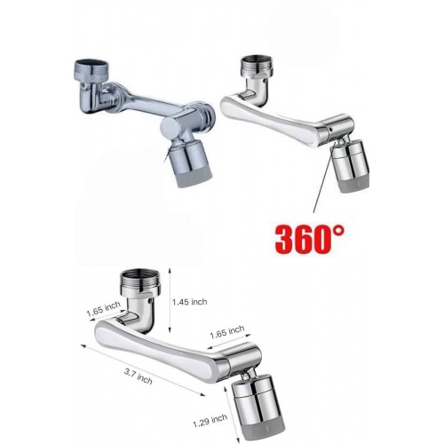 180 Derece Dönebilen Fonksiyonel Paslanmaz Çelik Robotik Kol Musluk Başlığı