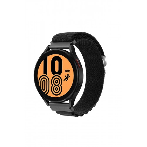 Watch 20mm KR410 Kumaş Kordon - Siyah-(5796)