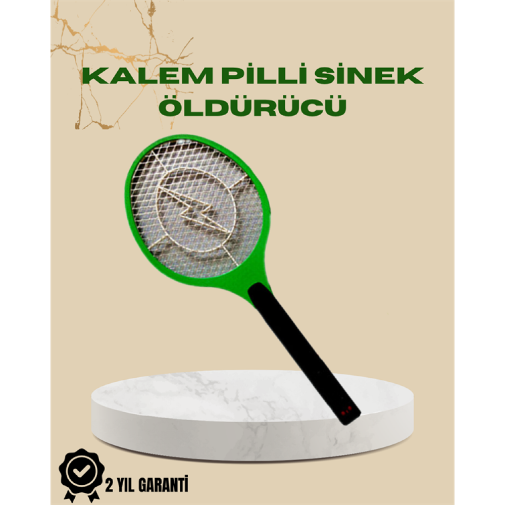 Yüksek Gerilimli Elektronik Sinek Öldürücü – Pil ile Çalışan Güvenlik Izgaralı