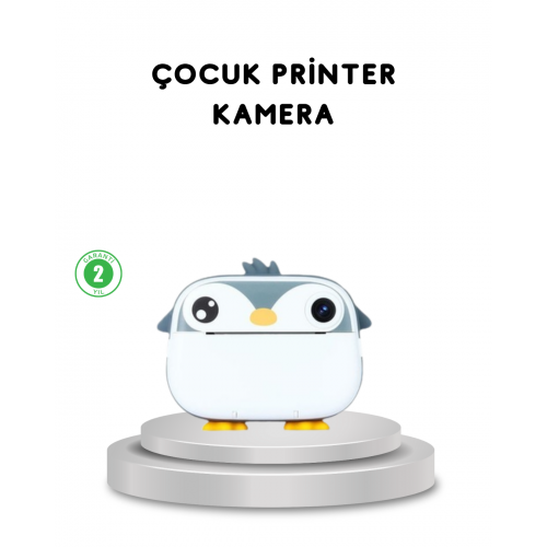 Çocuk Fotoğraf Makinesi Termal Baskılı Anında Çıktı HD Video Kayıtlı