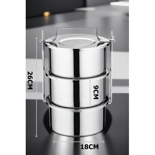 Turk XL 18X26 CM Sefer Tası Paslanmaz Çelik Yemek Kabı