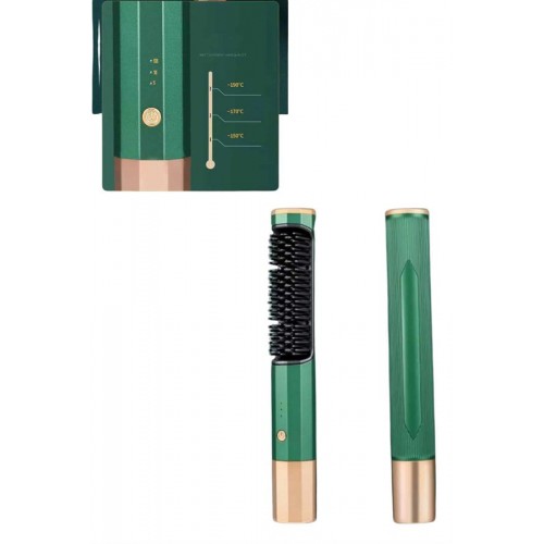 Üflemeli Saç Düzleştirici Fön Tarak Yüksek Isı Ayarlı İyon Özellikli