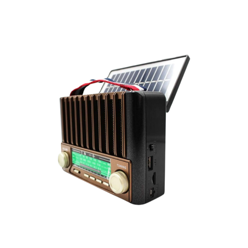 KTF-1428 Nostaljik Solar Enerjili Bluetooth Speaker – Radyo SD/USB MP3 Çalar Güçlü Taşınabilir Hoparlör