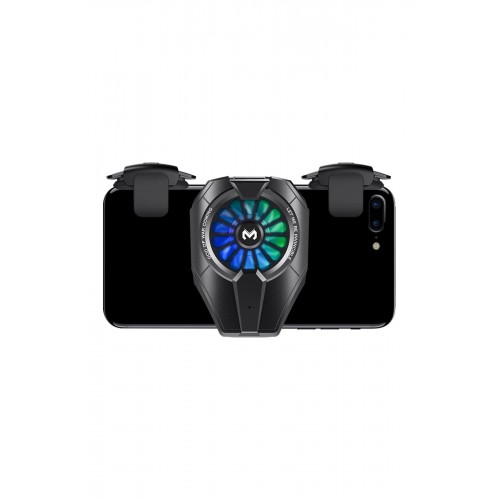 DL06 RGB Radyatör Telefon Soğutucu Fan - Siyah-(5796)