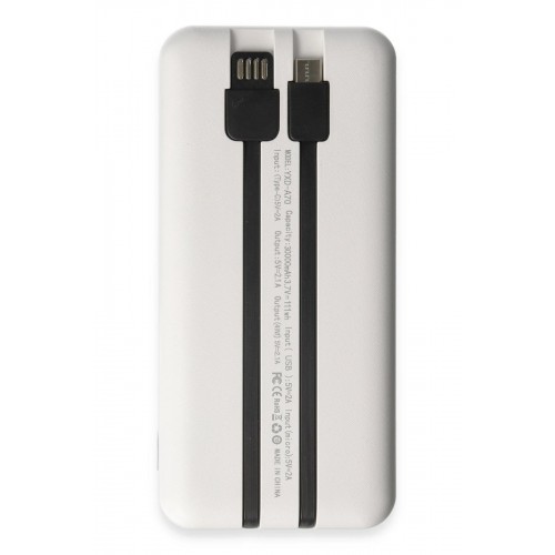 Yosonda A70 4in1 30.000 mAh Powerbank - Beyaz-(5796)