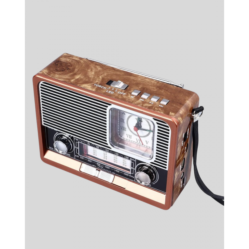 Dekoratif Vintage Radyo – Klasik Görünüm Modern Fonksiyon ve Uzun Ömürlü Kullanım
