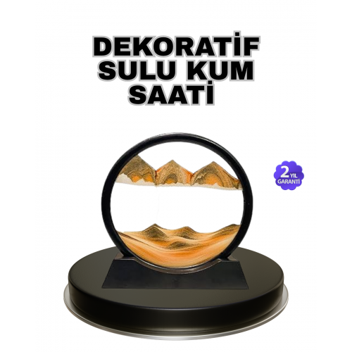 Şeffaf Dekoratif Kum Saati – Dayanıklı Gövde Minimalist Stil Masa ve Vitrin Aksesuarı