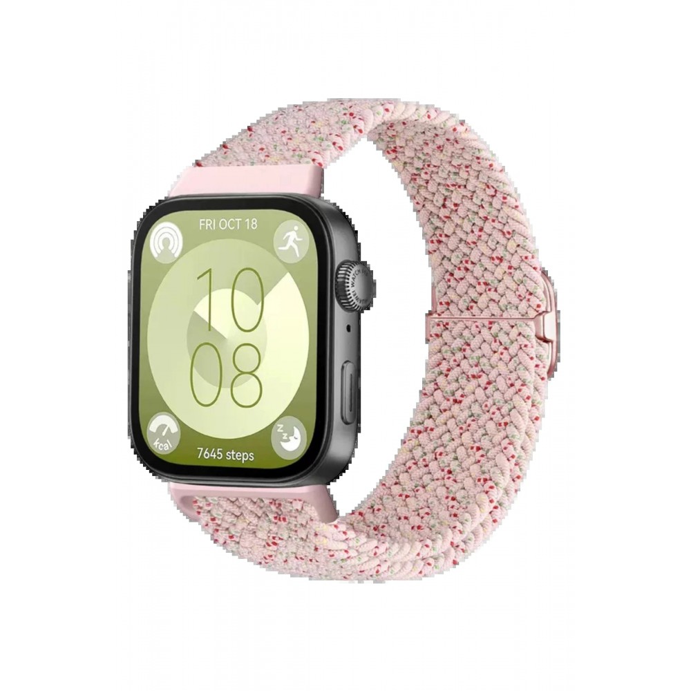 Huawei Fit 4 Star Kordon - Benekli Pudra-(5796)