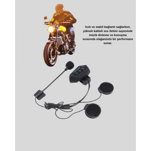Motosiklet Kaskı İçin Bluetooth Kulaklık – Kablosuz Mikrofonlu Gürültü Azaltmalı BT22 Motosiklet Kaskı İçin Bluetooth Kulaklık – Kablosuz Mikrofonlu Gürültü Azaltmalı BT22
